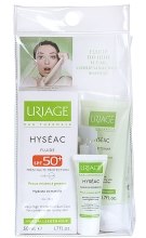 Парфумерія, косметика Набір - Uriage Hyseac SPF 50 (gel/50ml + fluid/50ml + masc/8ml + water/8ml)