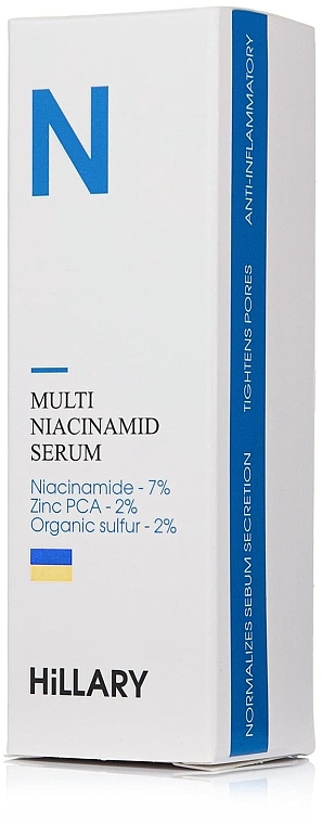 Мультисыворотка с ниацинамидом и цинком - Hillary Multi Niacinamid serum, 30 мл — фото N2