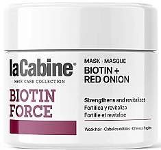 Парфумерія, косметика Маска проти випадіння волосся - La Cabine Biotin Force Biotin + Red Onion Mask