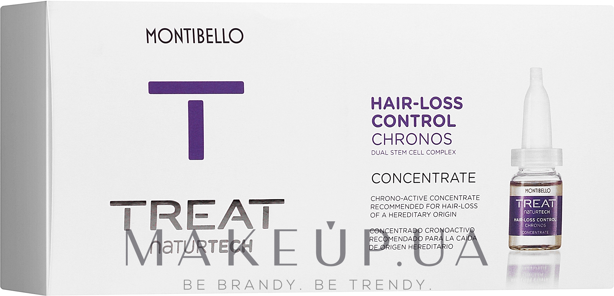 Концентрат против выпадения волос - Montibello Treat NaturTech Hair-Loss Control Chronos Concentrate  — фото 10x7ml