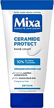 Духи, Парфюмерия, косметика Защитный крем с керамидами для сухой кожи рук - Mixa Ceramide Protect Hand Cream
