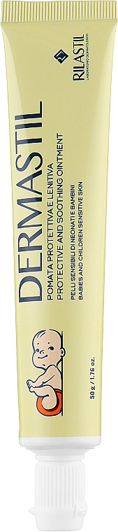 Захисна заспокійлива паста під підгузок - Rilastil Dermastil Pediatric Protective And Soothing Ointment — фото N1