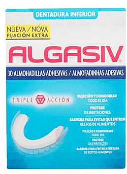 Прокладки для зубных протезов, 30 шт. - Algasiv Denture Fixative Seals Down — фото N1