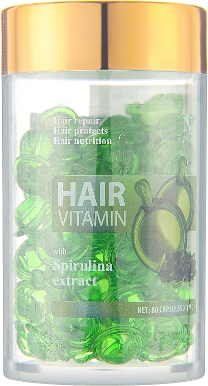 Вітаміни для волосся з екстрактом Спіруліни - LeNika — фото N2