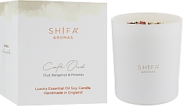 УЦЕНКА Свеча в стекле - Shifa Aromas Candle Glass Cafe Oud * — фото N2