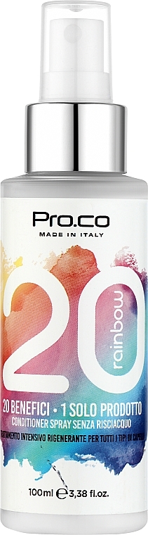 Кондиционер для оздоровления и восстановления волос - Pro. Co Rainbow 20 + 1 Conditioner
