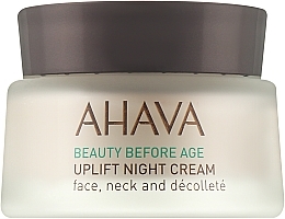 Парфумерія, косметика Ліфтинговий нічний крем широкого спектру - Ahava Beauty Before Age Uplifting Night Cream For Face, Neck & Decollete (тестер)