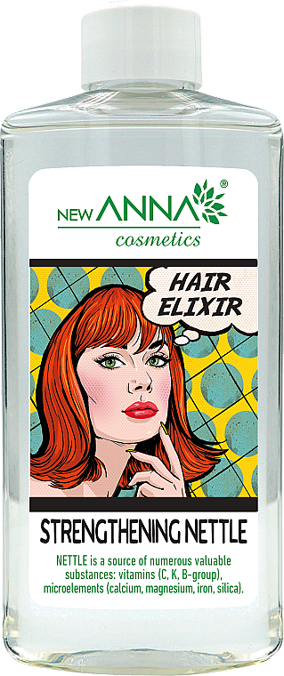 Еліксир для волосся "Зміцнювальний" з кропивою - New Anna Cosmetics Hair Elixir Strengthening Nettle — фото N1