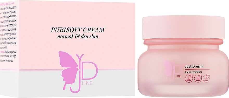 Крем для нормальної та сухої шкіри обличчя - Just Dream Teens Cosmetics Purisoft Cream Normal & Dry Skin — фото N2