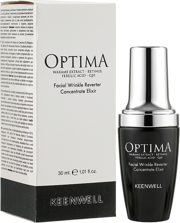 Сироватка-еліксир від зморщок, для обличчя - Keenwell Optima Facial Wrinkle Reverter Concentrate Elixir * — фото N2
