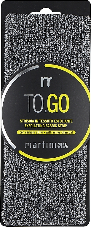 Тканевая лента для пилинга с активированным углем - Martini Spa Exfoliating Strip — фото N1