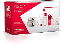 Духи, Парфюмерия, косметика Набор - Shiseido Bio-Performance Time Fighting Ritual (cr/50ml + conc/10ml + foam/15ml + softner/30ml + conc/3ml + bag)