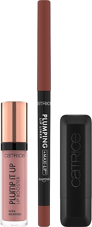 Набір для макіяжу губ - Catrice The Nude Lip PRO Set (l/booster/3.5ml + l/liner/0.3g + lipstick/3.5g) — фото N2