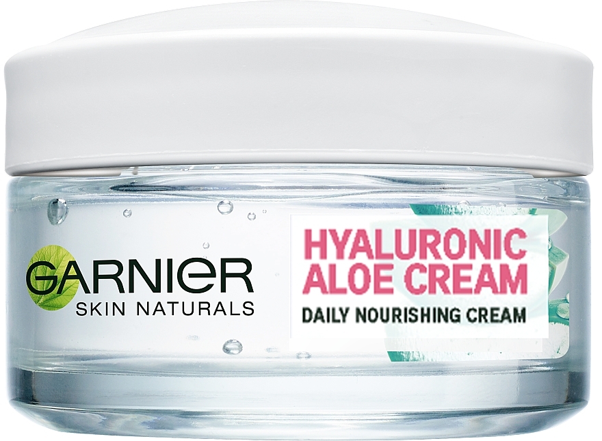 Гіалуроновий алое-крем для сухої та чутливої шкіри обличчя - Garnier Skin Naturals