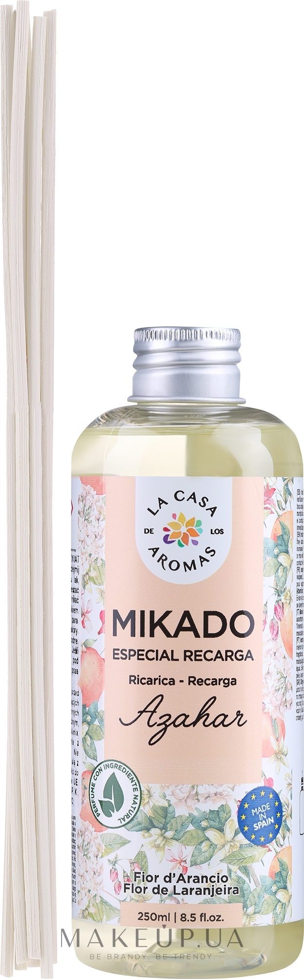 Запасной блок для аромадиффузора "Апельсиновый цвет" - La Casa de Los Aromas Mikado Refill — фото 250ml