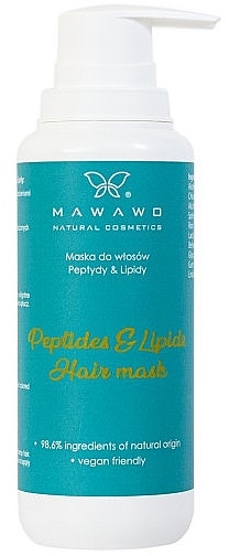 Маска для волосся "Пептиди та ліпіди" - Mawawo Peptides & Lipids Hair Mask — фото N1