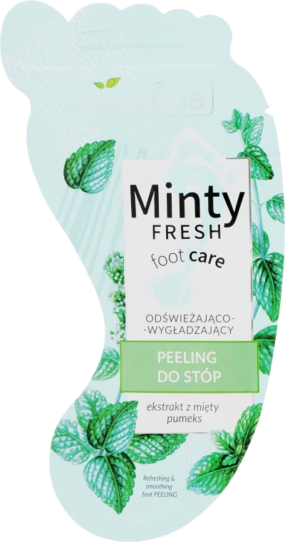 Скраб для ног, освежающий и разглаживающий - Bielenda Minty Fresh Foot Care Refreshing & Smoothing Foot Peeling (пробник)