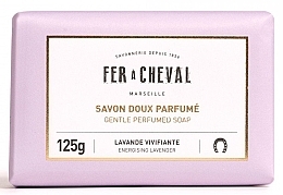 Марсельське мило "Підбадьорлива лаванда" - Fer A Cheval Gentle Perfumed Soap Energising Lavender — фото N1