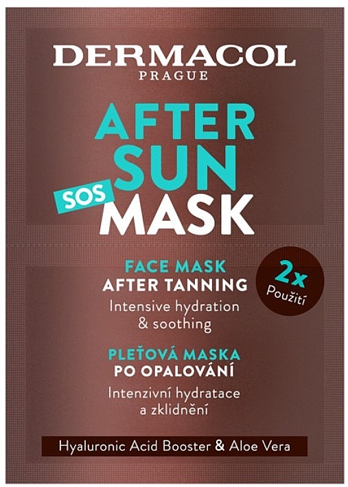 Маска для лица после загара - Dermacol After Sun Face Mask — фото N1