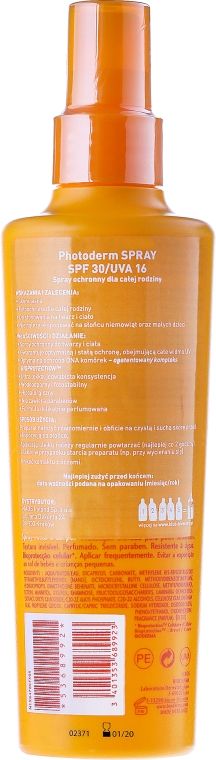 Сонцезахисний спрей для чутливої шкіри - Bioderma Photoderm Spf30 High Protectin Spray — фото N2