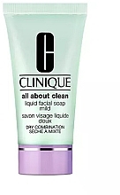 Парфумерія, косметика Мило рідке для сухої та комбінованої шкіри - Clinique All About Clean Liquid Facial Soap Mild (міні)