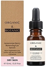 Парфумерія, косметика Відновлювальна сироватка для шкіри навколо очей - Organic & Botanic Amazonian Berry Renewing Eye Serum
