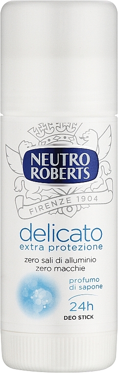 Дезодорант-антиперспирант, стик, без солей алюминия - Neutro Roberts Delicato — фото N1