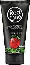 Скраб для обличчя та тіла від чорних точок з полуницею - RedOne Daily Scrub Strawberry — фото N1