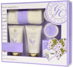 Духи, Парфюмерия, косметика Набор "Лаванда" - Grace Cole Lavender Absolute Renewal (sh/gel/75ml + b/lot/75ml + bath/caviar/80g + bath/fizz/2x25g + flannel)