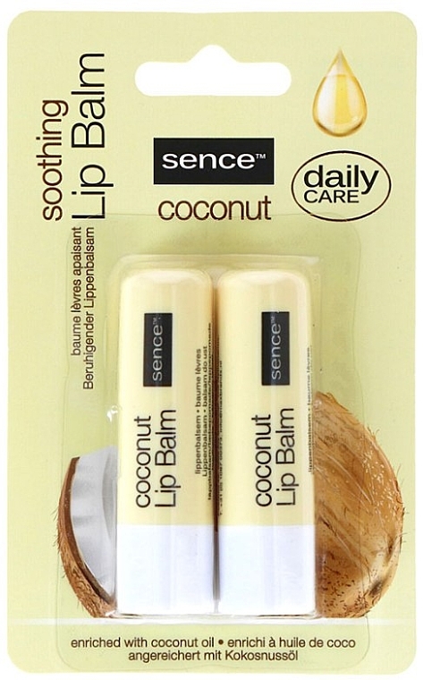 Бальзам для губ "Кокос" - Sence Coconut Lip Balm — фото N1