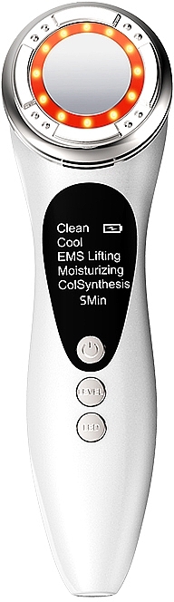 УЦЕНКА Микротоковый EMS массажер для лица для фототерапии, белый - Aimed Skin RF Lifting EMS+LED * — фото N3