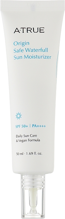 Зволожувальний крем для захисту від сонця - A-True Origin Safe Waterfull Sun Moisturizer SPF50+/PA++++
