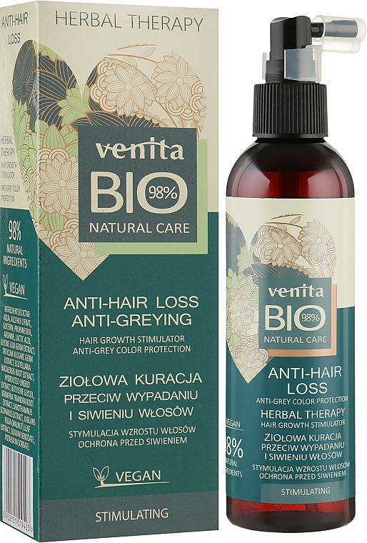 Средство против выпадения волос и поседения - Venita Bio Natural Care Anti-Hair Loss