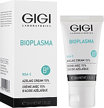 Крем з азелаїновою кислотою для жирної і проблемної шкіри - Gigi Bioplasma 15% Azelaic Cream — фото N2