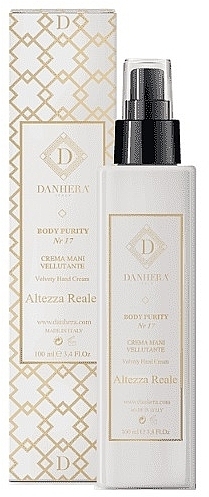 Крем для рук - Danhera Altezza Reale Velvet Hand Cream — фото N1