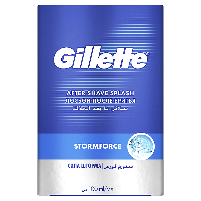 Лосьон после бритья "Сила шторма" - Gillette Series Storm Force After Shave Splash For Men