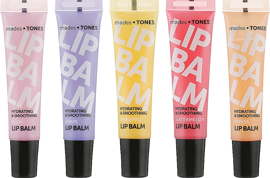 УЦЕНКА Набор бальзамов для губ - Mades Cosmetics Tones Lip Balm quintet (5 x balm/15ml) * — фото N2