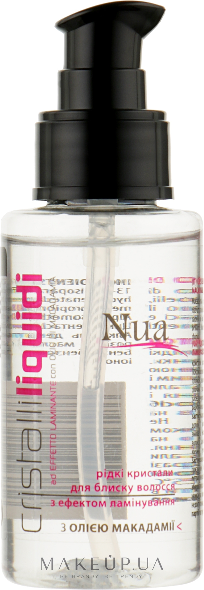 Рідкі кристали для блиску волосся з ефектом ламінування - Nua Cristalli Liquidi — фото 80ml