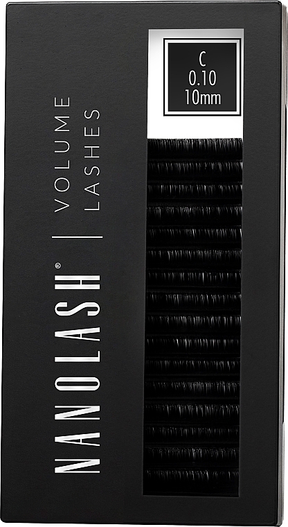 Накладные ресницы C, 0.10 (10 мм) - Nanolash Volume Lashes — фото N7