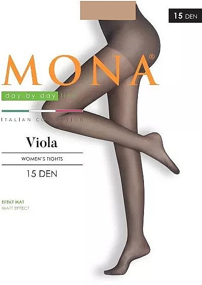 Колготки жіночі "Viola", 15 Den, glace - Mona — фото N1