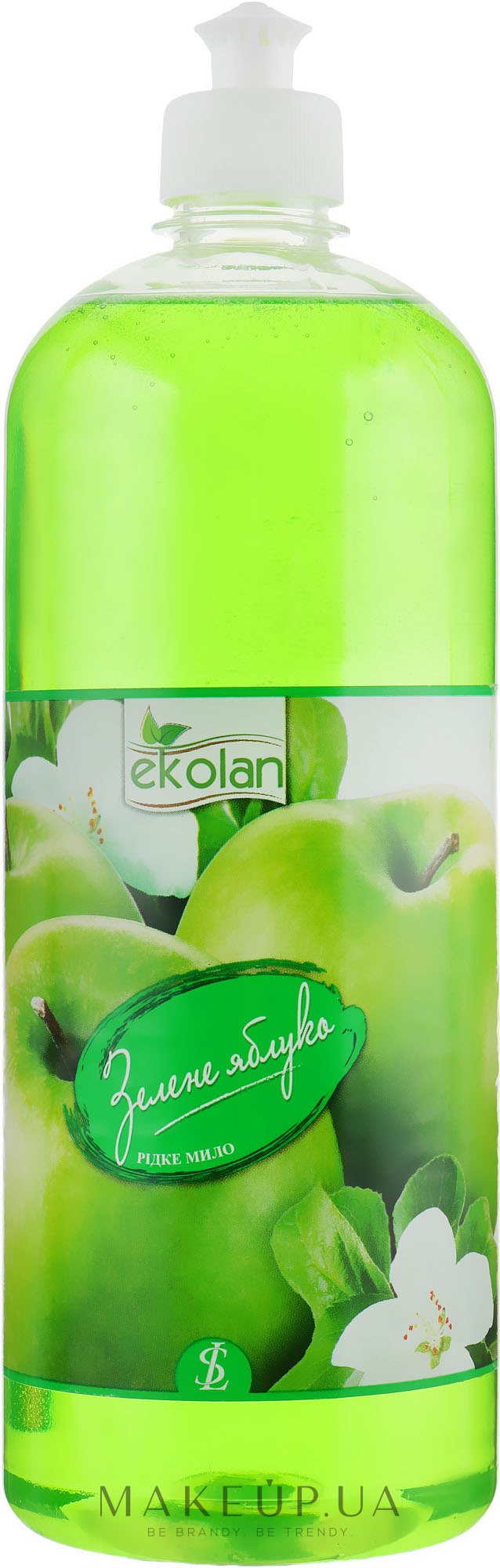 Рідке мило "Зелене яблуко" пуш-пул - EkoLan — фото 1000ml
