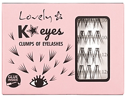 Духи, Парфюмерия, косметика Накладные ресницы в пучках - Lovely K*Eyes Clumps Of Eyelashes