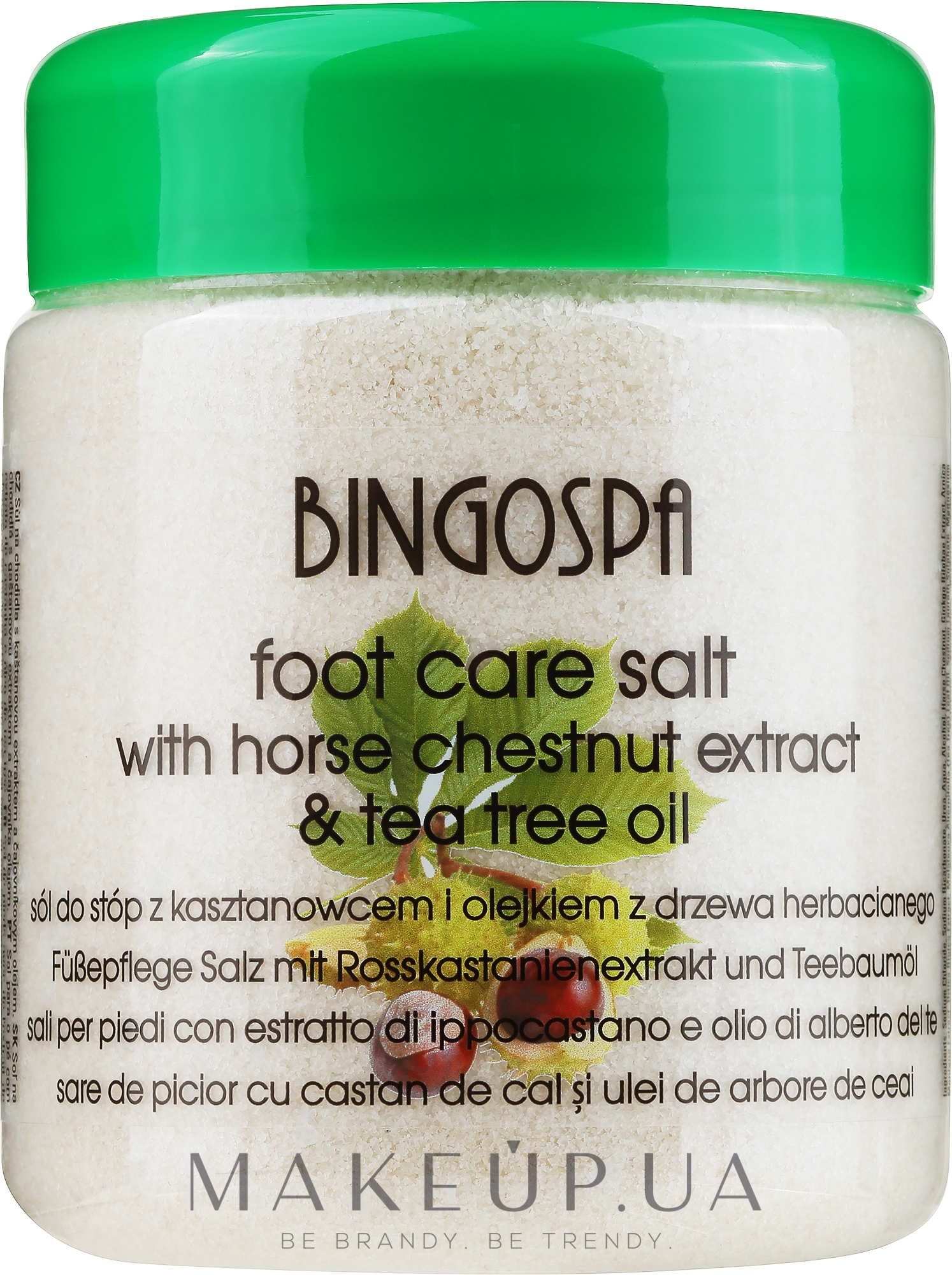 Соль для ног с экстрактом конского каштана - BingoSpa Sea Salt — фото 550g