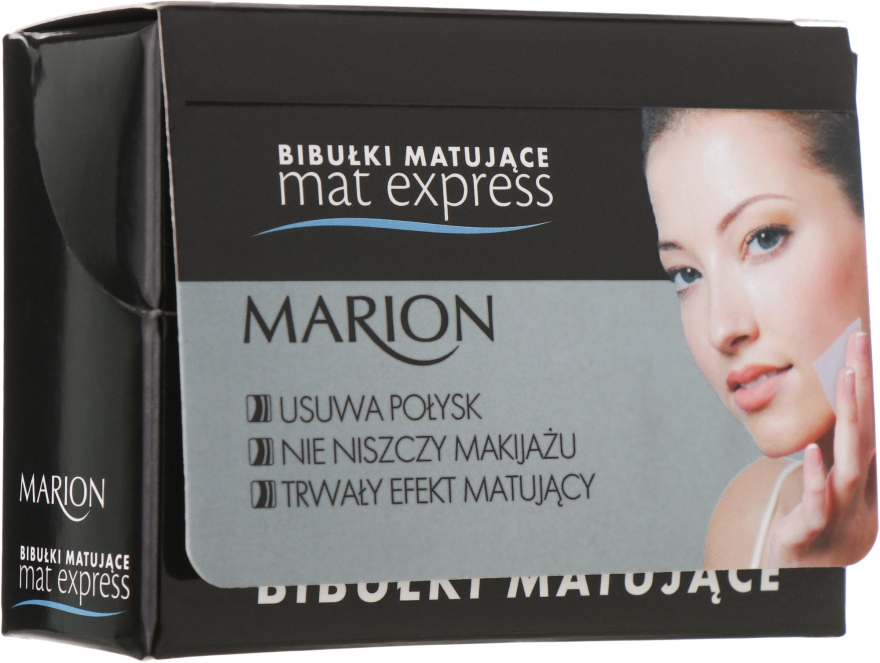 Набір матувальних серветок для обличчя, 4+1 шт. - Marion Mat Express — фото N1