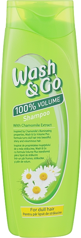 Шампунь з екстрактом ромашки для тьмяного волосся - Wash&Go — фото N1