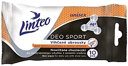 Парфумерія, косметика Вологі серветки, 10 шт. - Linteo Deo Sport Wet Wipes