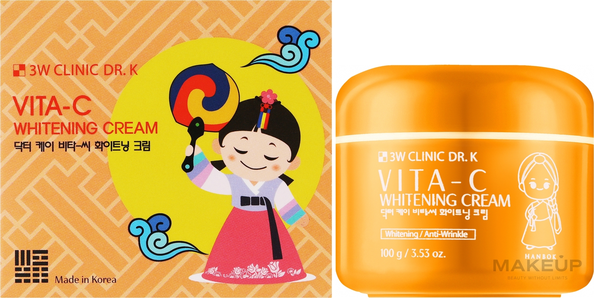Крем для обличчя - 3W Clinic Dr.K Vita-C Whitening Cream — фото 100g