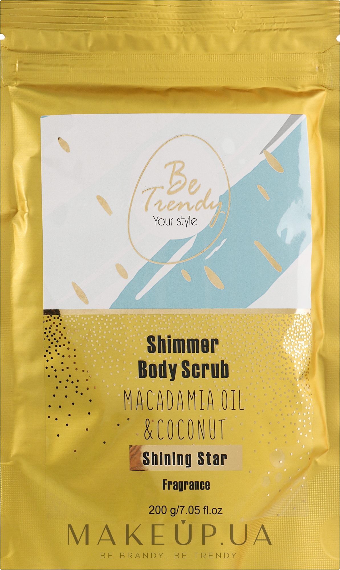 Шимер-скраб для тіла сухий - Be Trendy Shimmer Body Scrub Shining Star — фото 200ml
