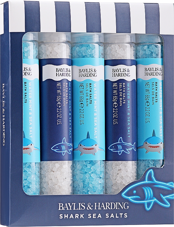 Набір - Baylis & Harding Beauticology Shark (salt/for/bath/5x65g) — фото N1