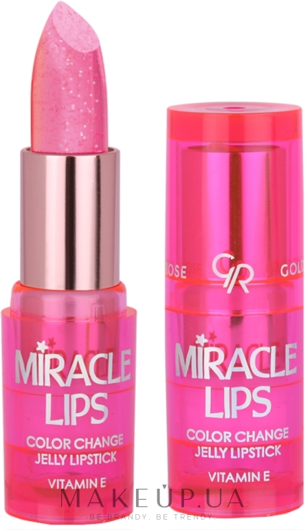 Гелевая губная помада, меняющая цвет - Golden Rose Miracle Lips Color Change Jelly Lipstick  — фото 101 - Berry Pink